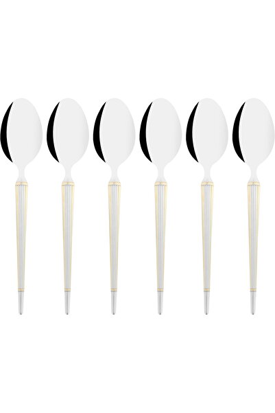 Generic Al Saif Gallery Steel Cutlery Set, 6 Pieces - Silver