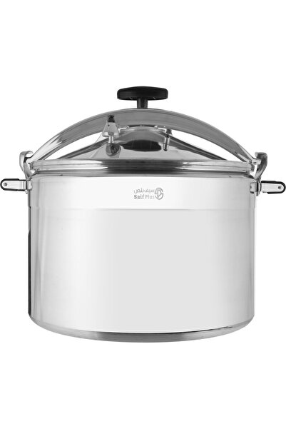 Generic قدر ضغط سيف بلس من الألومنيوم، 75 لترًا - فضي