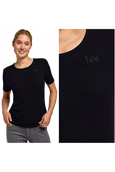 Lee Tricou Dama, Lee, Cu Cot, Croi Slim Fit, Poliester, Viscoza, Elastan, Cu ...