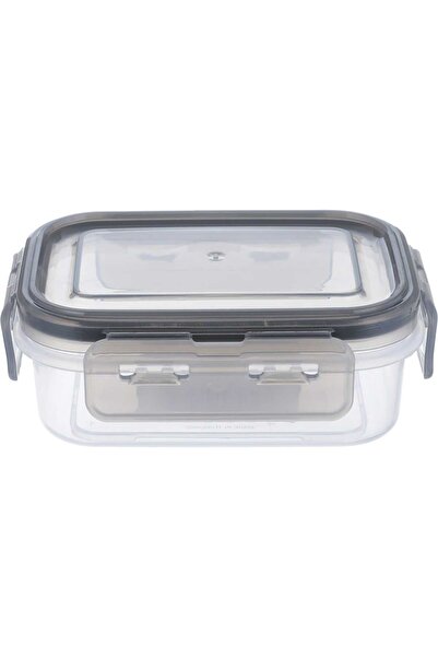 Generic علبة طعام بلاستيكية بغطاء من معرض السيف، سعة 270 مل، 13×9×5 سم، مستطي...
