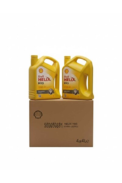 SHELL Helix HX5 SN 10W-40 4 Litre Motor Yağı 4 ADET