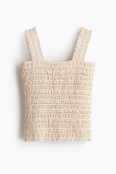 H&M Kolsuz Dantel Jarse Üst