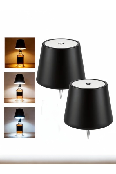 Yenigeldi 1 Adet Şarjlı Şişe Üstü LED Lamba Viski Lambası Restoran ve Kafe Ti...