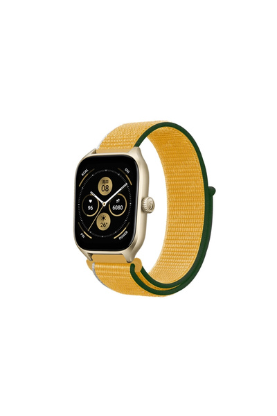 eco port Watch 22mm Mesh Velcro Strap - Yellow