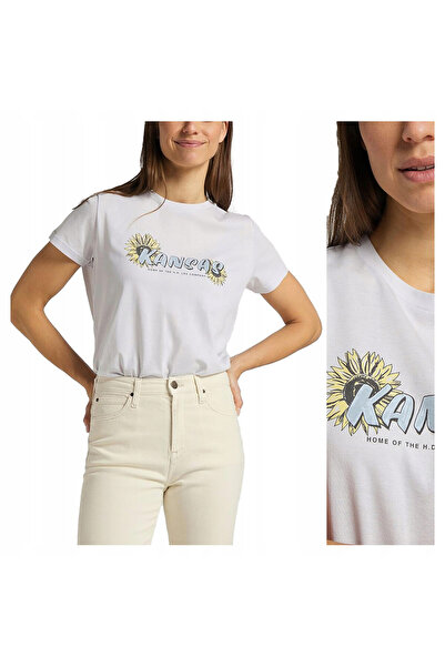 Lee Tricou Dama, Lee, Bumbac, Alb, Marime S