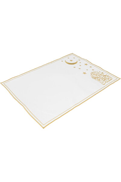 Generic Bionic Finish Fabric Table Cloth Set, 3 Pieces - Beige