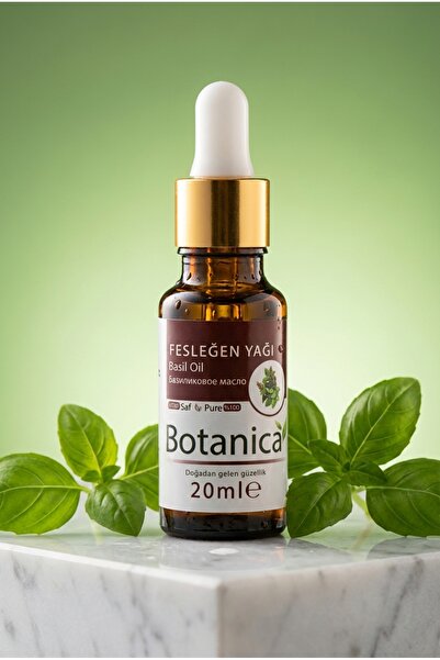 botanica %100 Saf Fesleğen Yağı Saç Bakımı Güçlendirici Besleyici Doğal Uçucu...