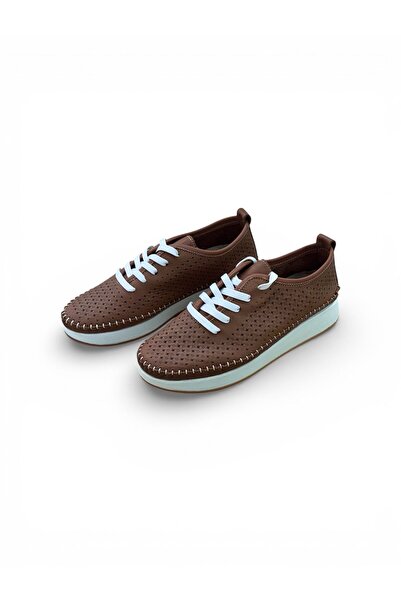 PATRON SHOES Genuine Leather Orthopedic Sole Women's Lace-Up Casual Shoes