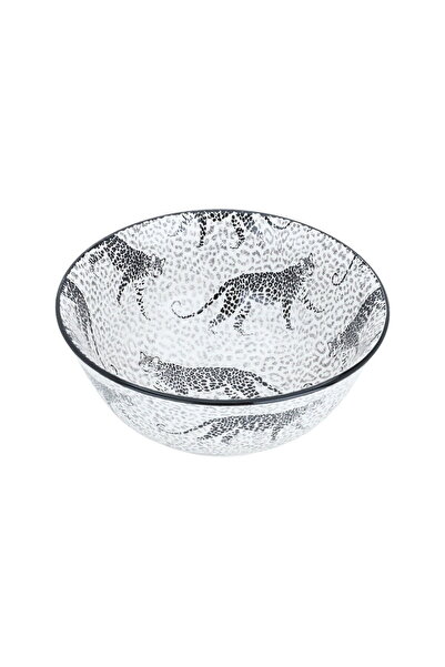 Generic Al Saif Gallery Porcelain Dinner Set, Round, Black Leopard Pattern, 2...