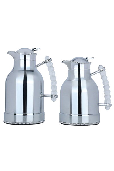 Generic Al Saif Gallery unique thermos set, two pieces, 1 liter, thermal glas...