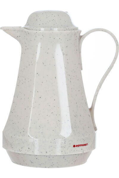 Generic ترمس روتبونت، سعة لتر واحد، وعاء داخلي زجاجي، غلاف خارجي بلاستيكي - بيج