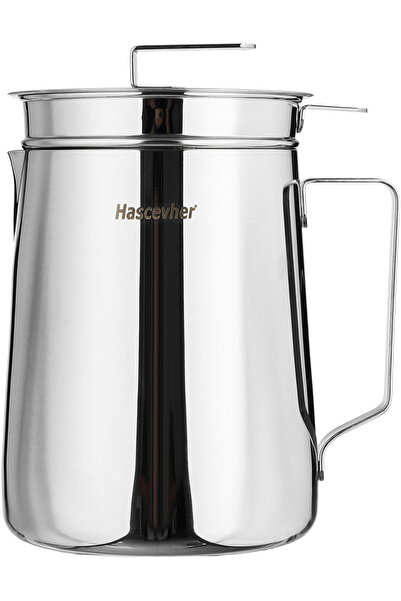 Generic مقلاة هاكشيفر من الفولاذ المقاوم للصدأ، على شكل إبريق، مع مصفاة، سعة ...