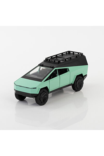 Vardem 1:24 Ölçek 4 Kapısı Kaput ve Kasası Açılan Metal Model Araba Yeşil