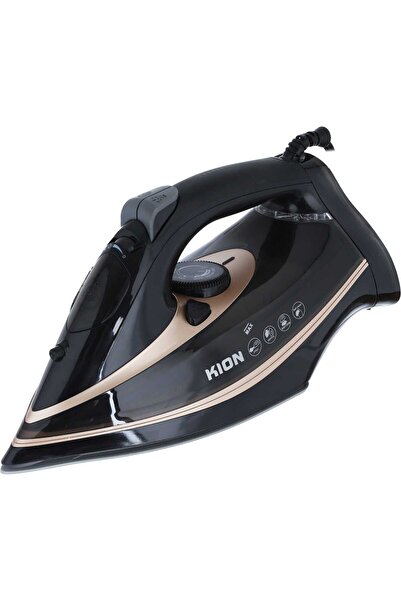 Generic Kion KGC1001 Steam Iron, 2200 Watt, 380 Ml, Ceramic Soleplate - Black