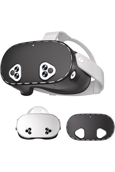 Generic غطاء حماية سيليكوني لجهاز ميتا كويست 3 إس، قابل للإزالة قابل للغسل، غ...