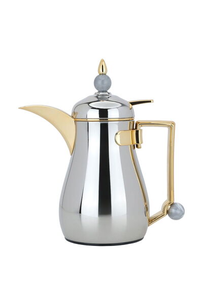 Generic ترمس كريستال من معرض السيف، سعة 0.35 لتر، وعاء داخلي من الزجاج حراري ...