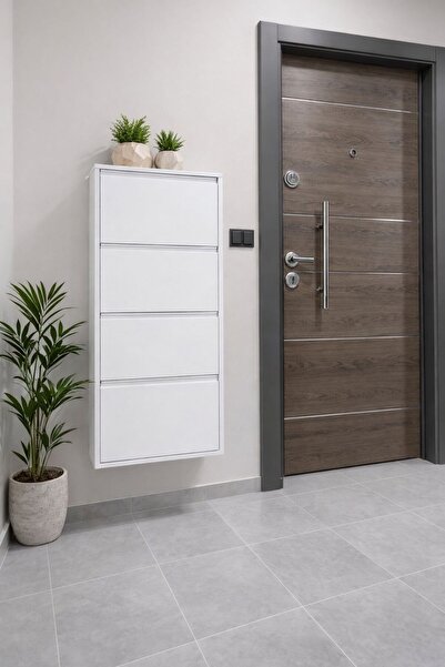 Starmet Metal Ayakkabılık Beyaz-4'lü