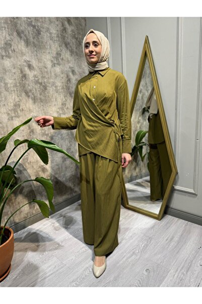 TERZİ DÜKKANI طقم نسائي TD4713 نيكول باللون الأخضر