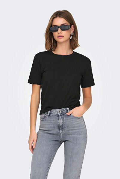 ONLY JDY Kadin Basic Tisort %100 Pamuk Regular Fit Tisort