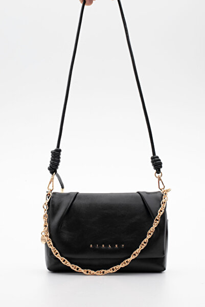 Sisley حقيبة كتف نسائية سوداء SLY351