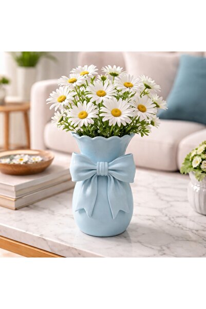 MYCRAFT3D Dekoratif Fiyonk Detaylı Vazo, Hediyelik, Anneler Günü, Sevgililer ...