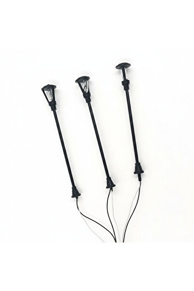 sfs elektrik figür sokak lambası 3 adet minyatür müze sokak için 7 cm