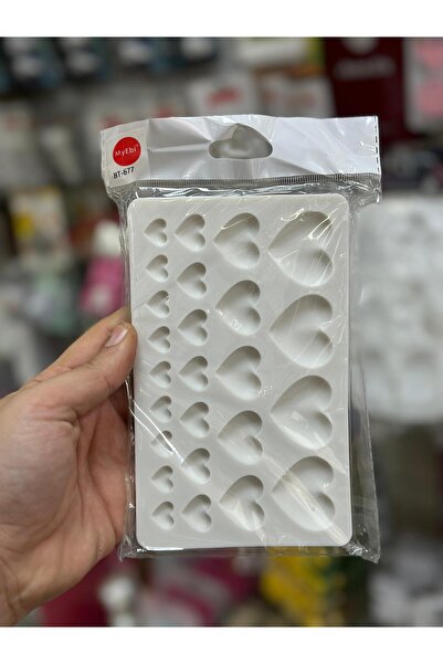 Adana Pasta Malzemeleri Bt-677 hearts silicone mold 17x10 cm