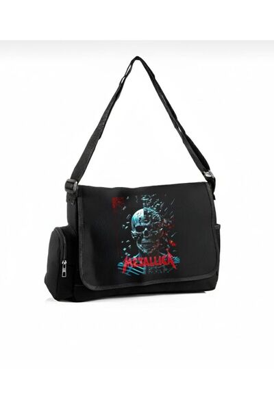 Weekeep Metallica Printed Unisex Messenger Bag/School Computer Bag