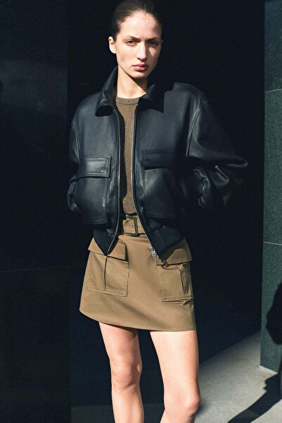 H&M Belted utility skirt