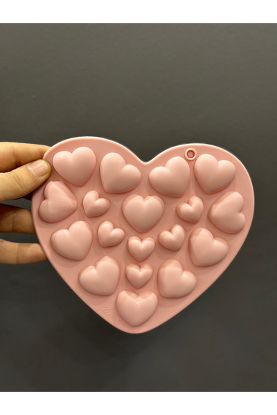 Adana Pasta Malzemeleri Bt-1110 silicone mold heart themed 17x 16 cm