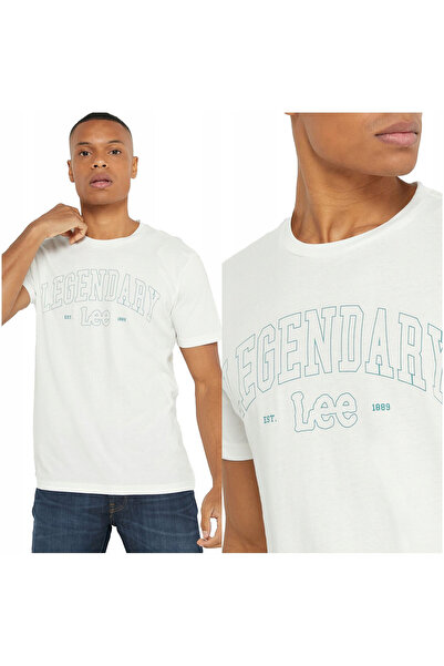 Lee Tricou Barbati, Lee, Legendary Tee, Regular Fit, Cu Logo, Marimea L, Bej