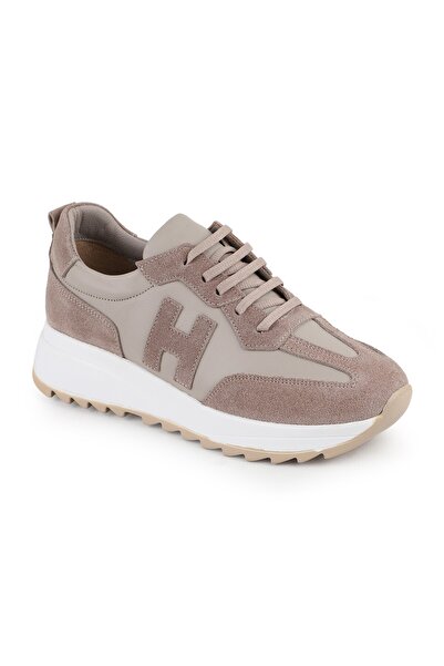 Libero L086.923 Mink Genuine Suede Leather Women's Sneaker Lightweight Eva So...