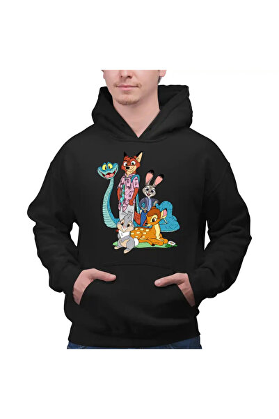 OEM Men's Sweatshirt Bambi Zootopia Bunny Snake Fox