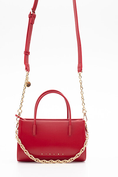 Sisley حقيبة يد نسائية حمراء SLY340