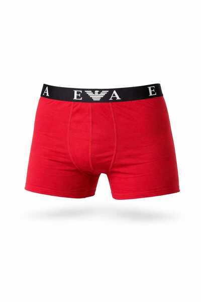 NoNameStore7 Men's Boxers, Set of 3, 95% Cotton, White, Red, Black