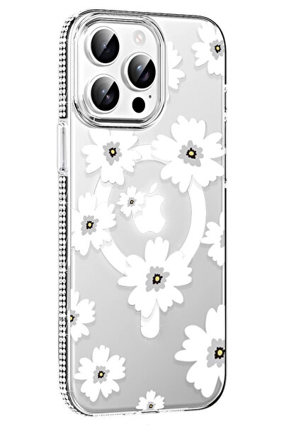 Joko Drnds iPhone 15 Max Floral Magsafe Cover (151328) - White