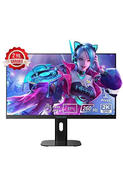 THUNDEROBOT ZQ27F260L-TUR 27 inç 260Hz 2K QHD Adaptive Sync Fast IPS Pivot Ga...