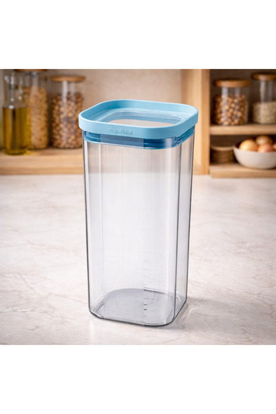 esdekor Dry Food Storage Container Seoul 1800 ml 12X12X23 cm 1 Piece with Air...