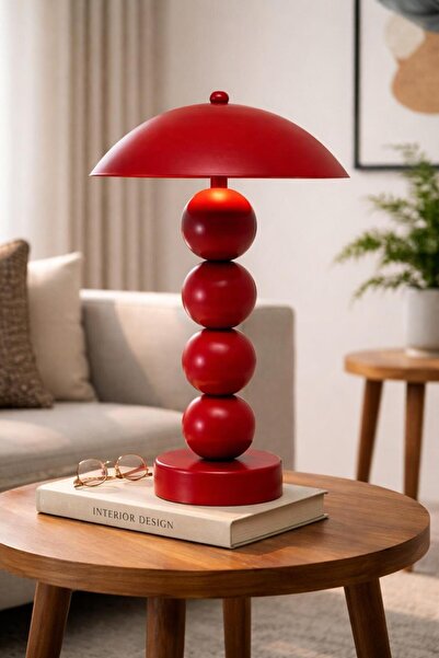 MİLA AYDINLATMA PİLLİ 4 TOP AÇ-KAPA MASA LAMBASI ABAJUR CAFE RESTAURANT SALON...