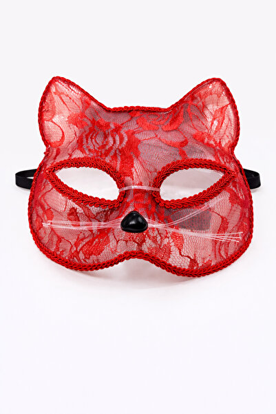 BeySüS قناع القط الأحمر للترفيه في حفلات أعياد الميلاد