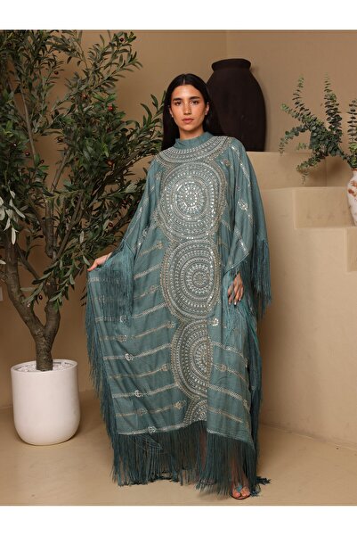 IKKXA Shimmering Diamond Pattern Jalabiya