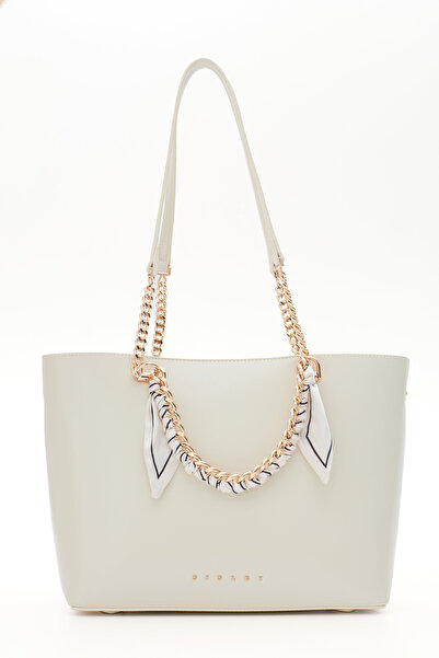 Sisley حقيبة كتف نسائية بيضاء SLY394