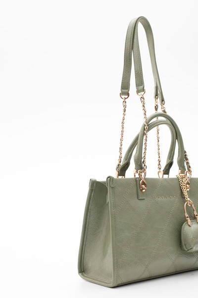 Sisley حقيبة كتف نسائية خضراء SLY404