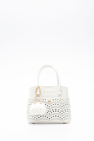 Sisley حقيبة كتف نسائية بيضاء SLY391