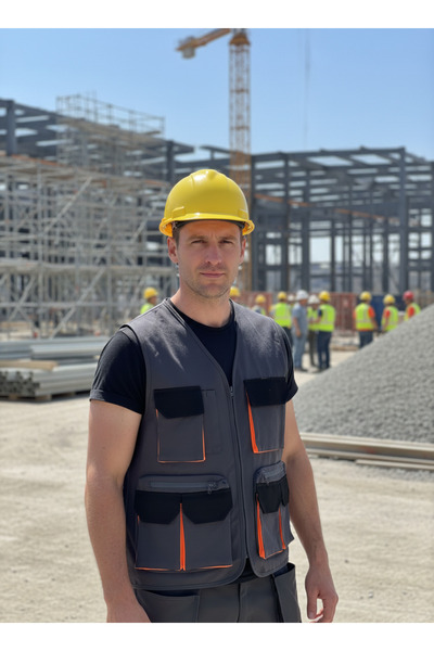 Uniprom Робочий жилет Lizbon Plus, модель з безліччю кишень, тканина Harman, ...