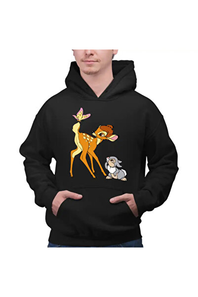 OEM Men's Sweatshirt Bambi Butterfly Thumper Rabbit Tail