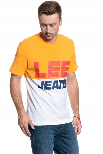 Lee Tricou Barbati, Lee, Colour Block Tee, Multicolor, 100% Bumbac, Croiala R...