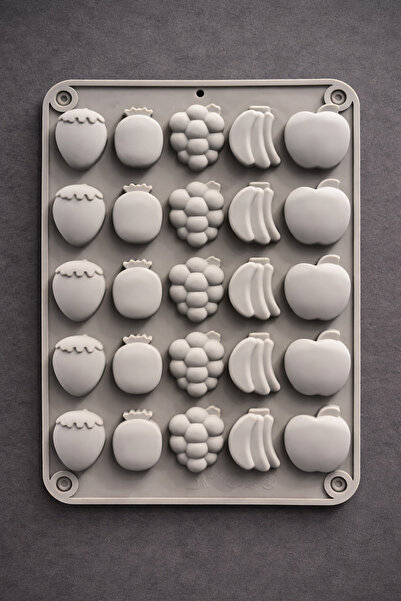 Adana Pasta Malzemeleri Bt-259 Silicone Mold with Fruits Theme 21 X 15 cm