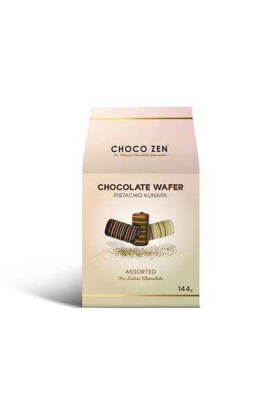 Choco Zen Dubai Chocolate (144g) Pistachio Kunafa Assorted Chocolate Wafer Ro...