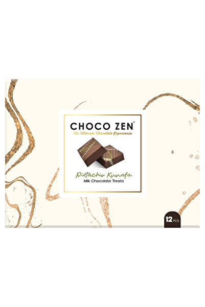 Choco Zen Dubai Chocolate (216g) Pistachio Kunafa Chocolate Milk Treats 12pcs...